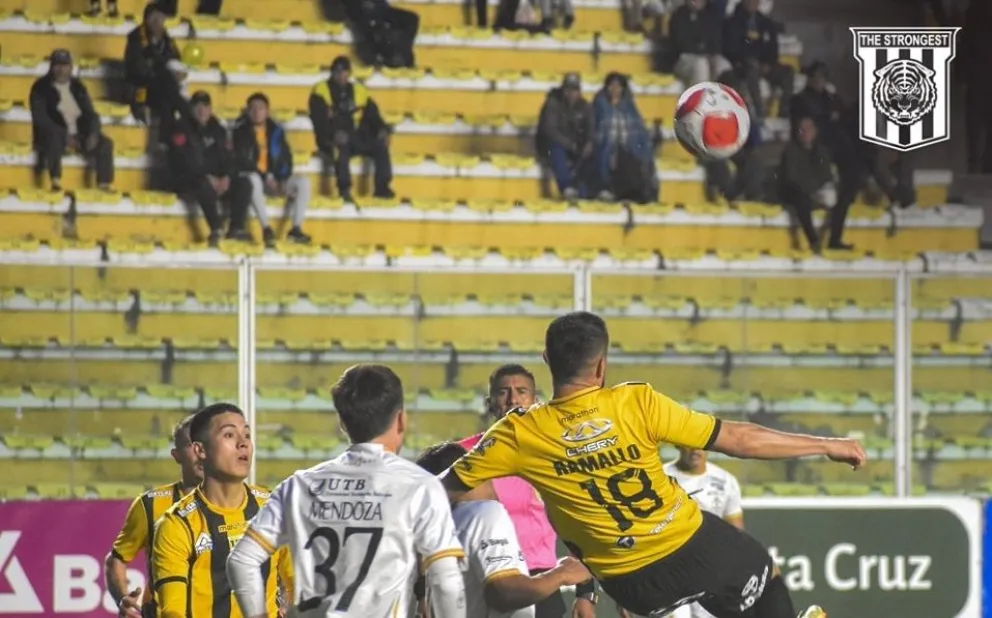 Incidencia del 4 de diciembre de 2024 entre The Strongest y Rea Santa Cruz. Foto: Club The Strongest.