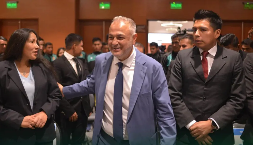 Costa durante una actividad pasada de la federación. Foto: FBF.
