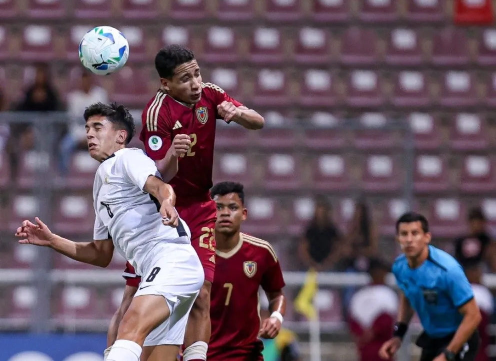 Incidencia del partido que jugaron en la noche de este viernes las selecciones de Venezuela y Uruguay. Foto: Conmebol