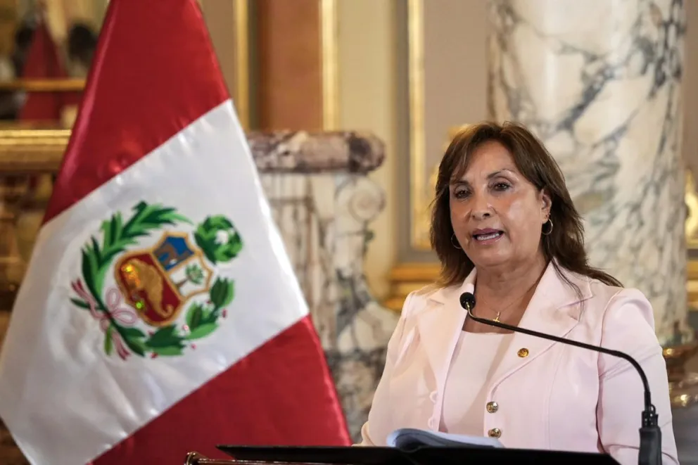 Foto de archivo de la presidenta de Perú, Dina Boluarte. Foto: EFE