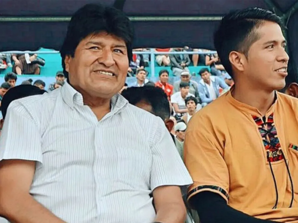 Evo Morales y Andrónico Rodríguez, en un acto anterior. Foto: Infobae