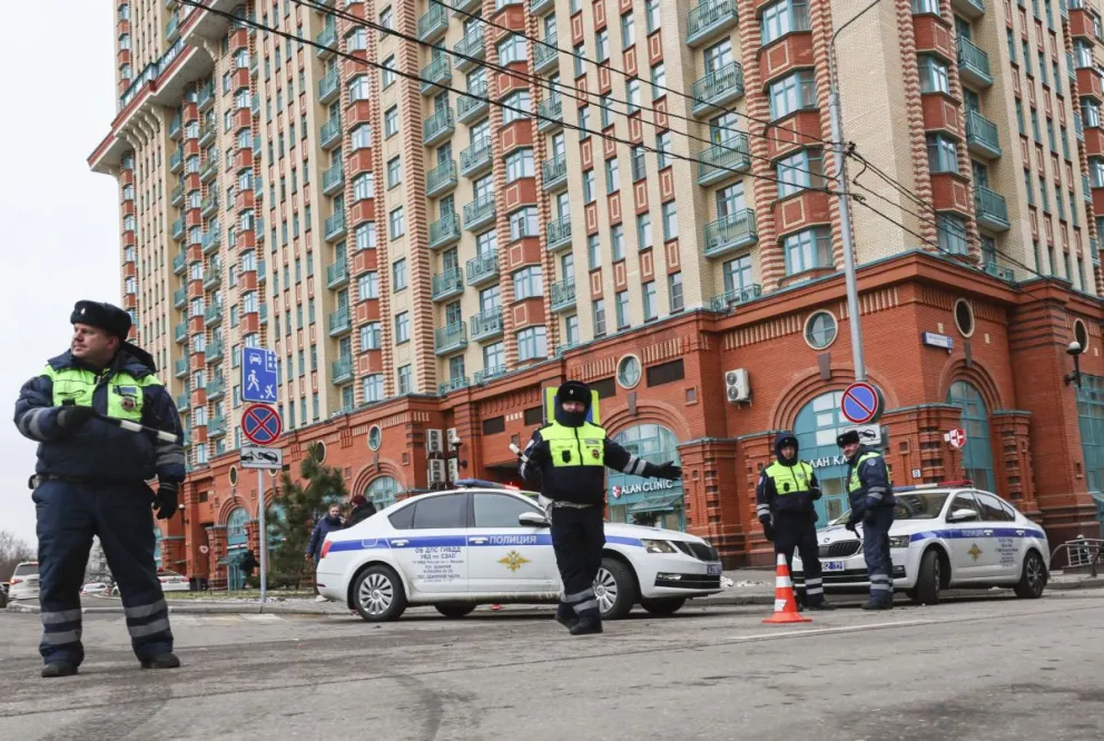 El conjunto residencial Aliye Parusa (Velas Purpuras), situado a orillas del río Moscova. Foto: EFE