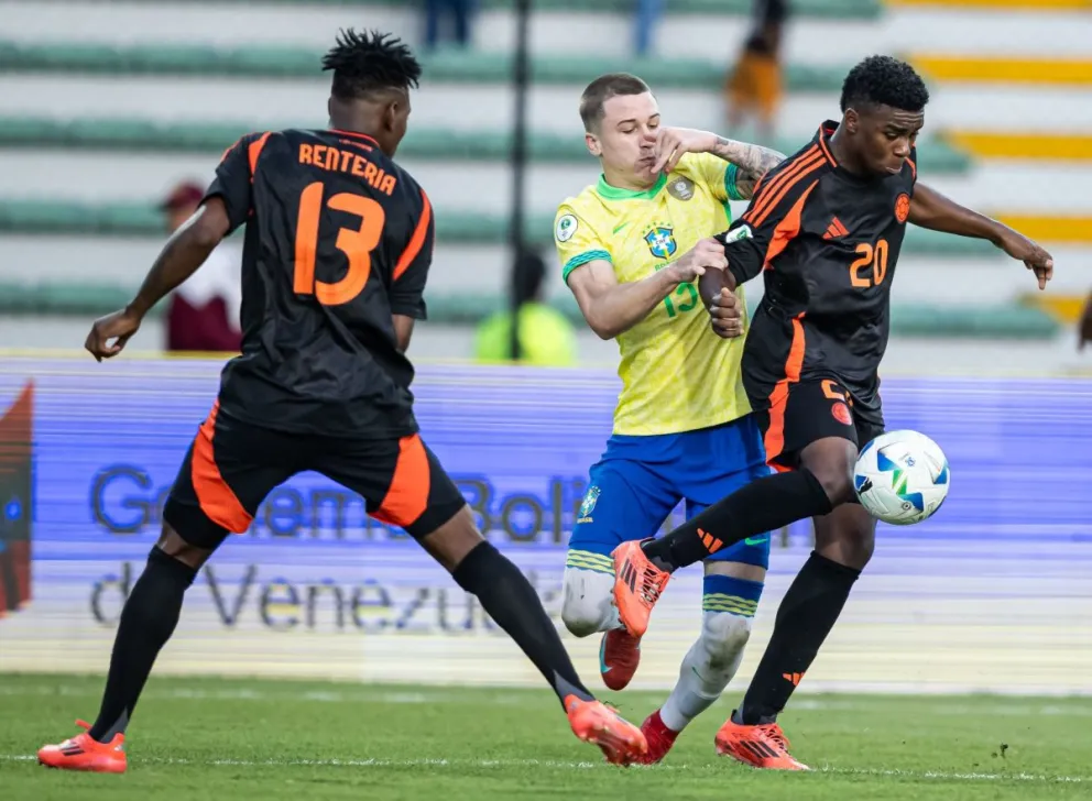Incidencia del partido que jugaron por fase de grupos las selecciones de Brasil y Colombia. Foto: Conmebol