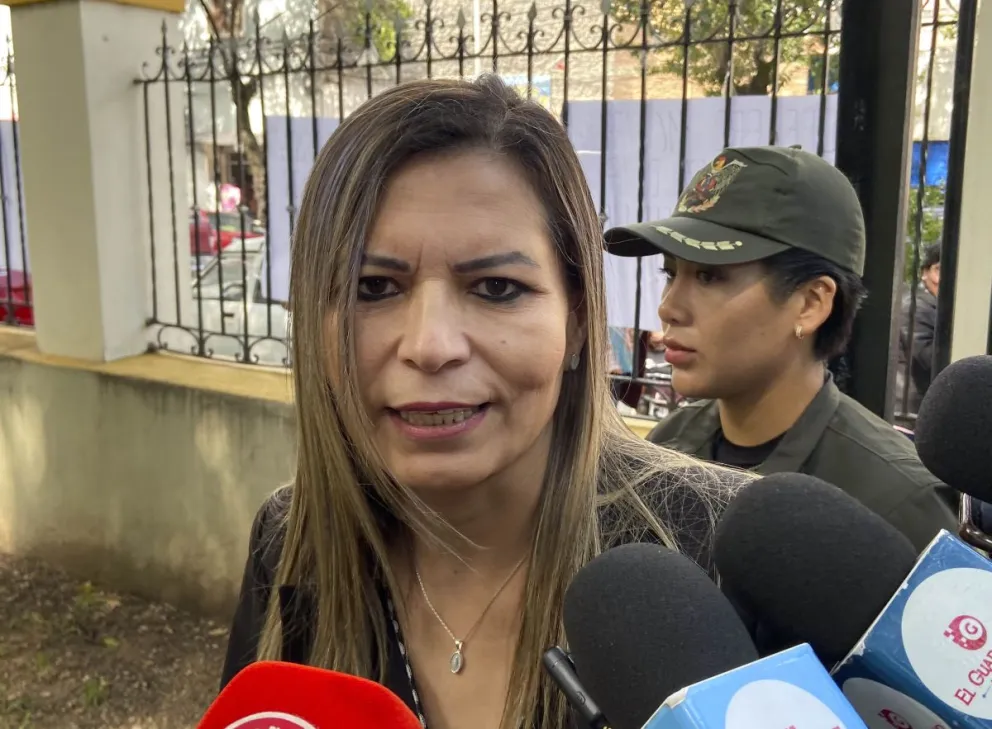 La fiscal departamental de Tarija, Sandra Gutiérrez en una imagen del 13 de enero. Foto: APG