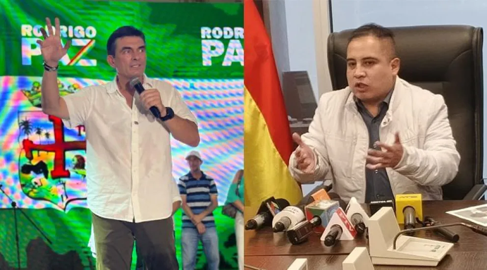 El líder de Primero la Gente, Rodrigo Paz, y el diputado de CC, Beto Astorga. Foto: Montaje
