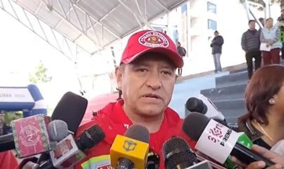 Pavel Tobar, comandante de la Unidad de Bomberos Antofagasta. Foto: captura