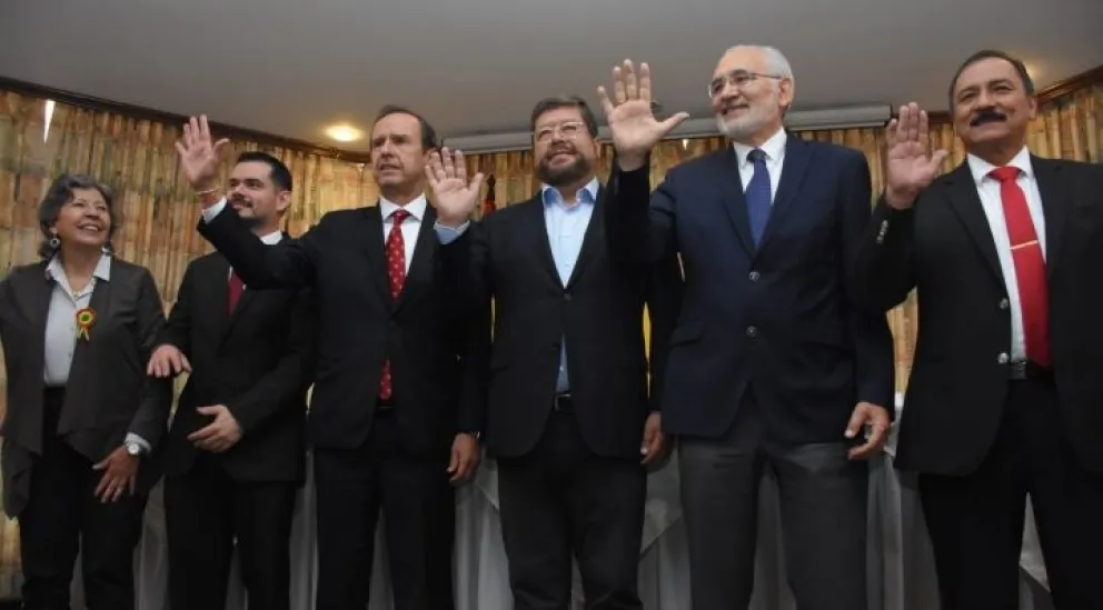 Los integrantes del bloque de unidad. Foto: APG