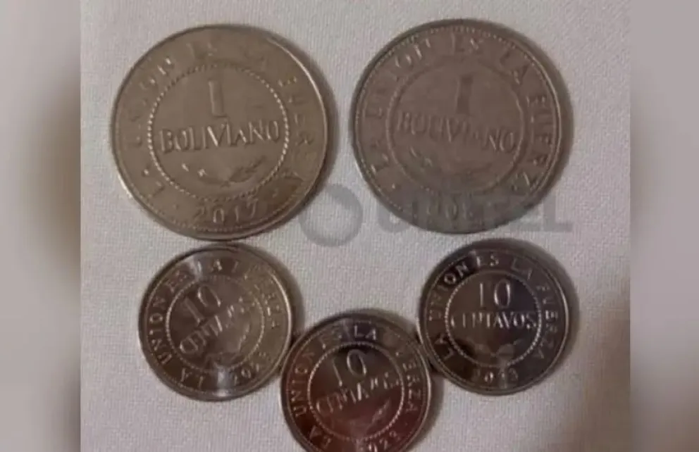 Captura de pantalla de uno de los videos con monedas. FOTO: Unitel