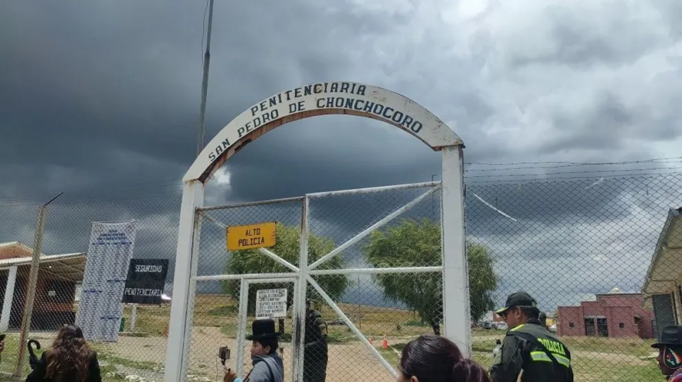Entrada del penal de Chonchocoro. FOTO:  Concejo Municipal de Viacha