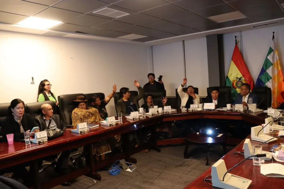 Miembros de la Comisión de Economía Plural, Producción e Industria. Foto: Cámara de Diputados