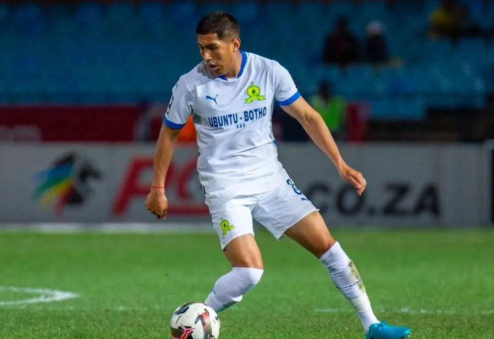 Erwin Saavedra en un partido de la liga sudafricana. Foto: MS