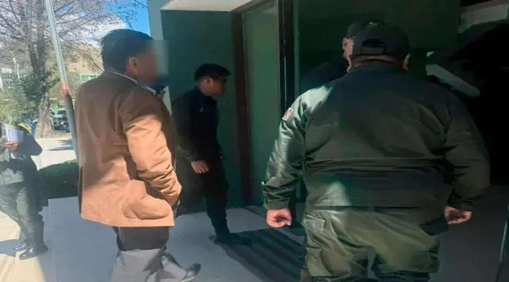  El implicado en un juzgado de La Paz. Foto: RRSS