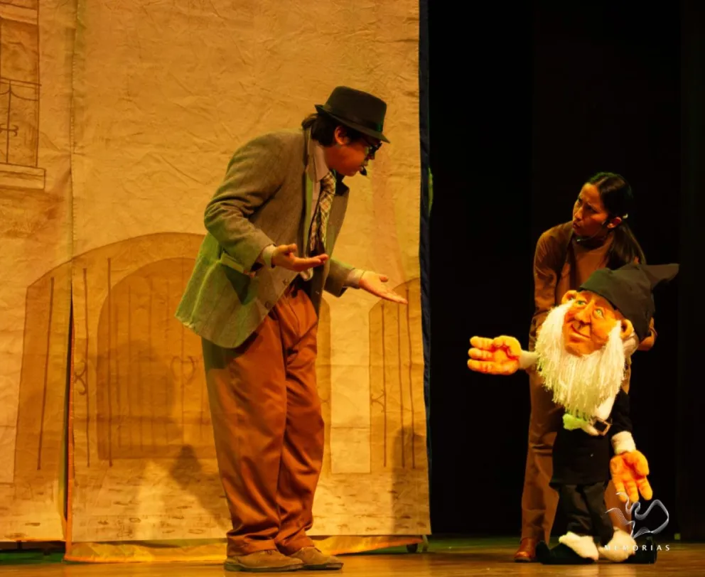 Escena de la obra. FOTO: Producción Dante y el secreto del duende