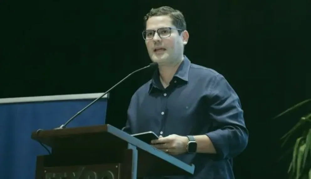 Jean Pierre Antelo, presidente de la Cámara de Industria, Comercio, Servicios y Turismo de Santa Cruz (Cainco). Foto: Unitel