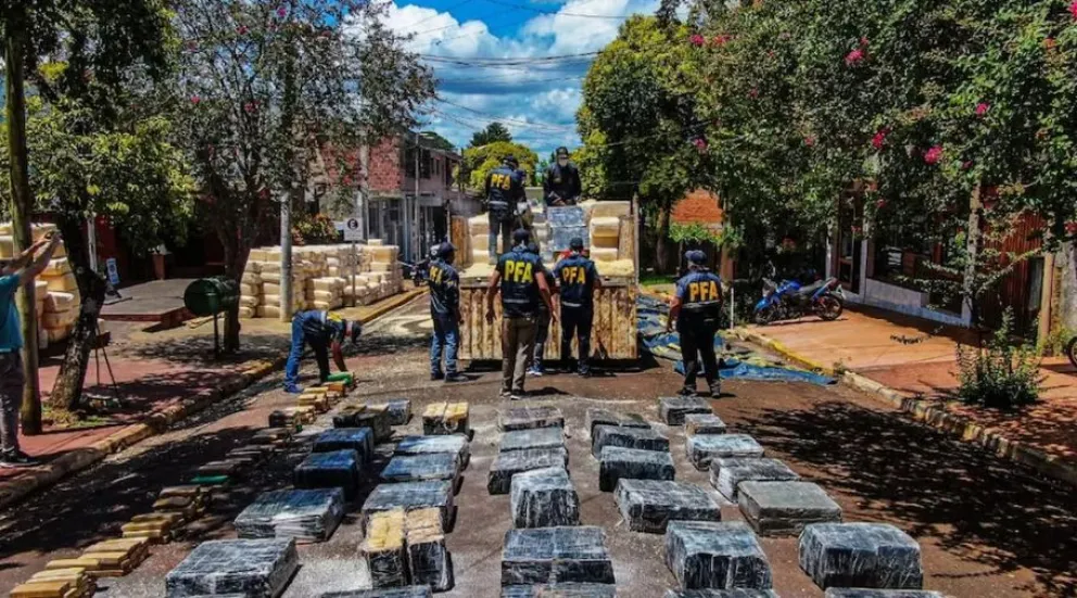 La marihuana que fue detectada por los agentes de la Policía Federal de Argentina. Foto: La Crítica