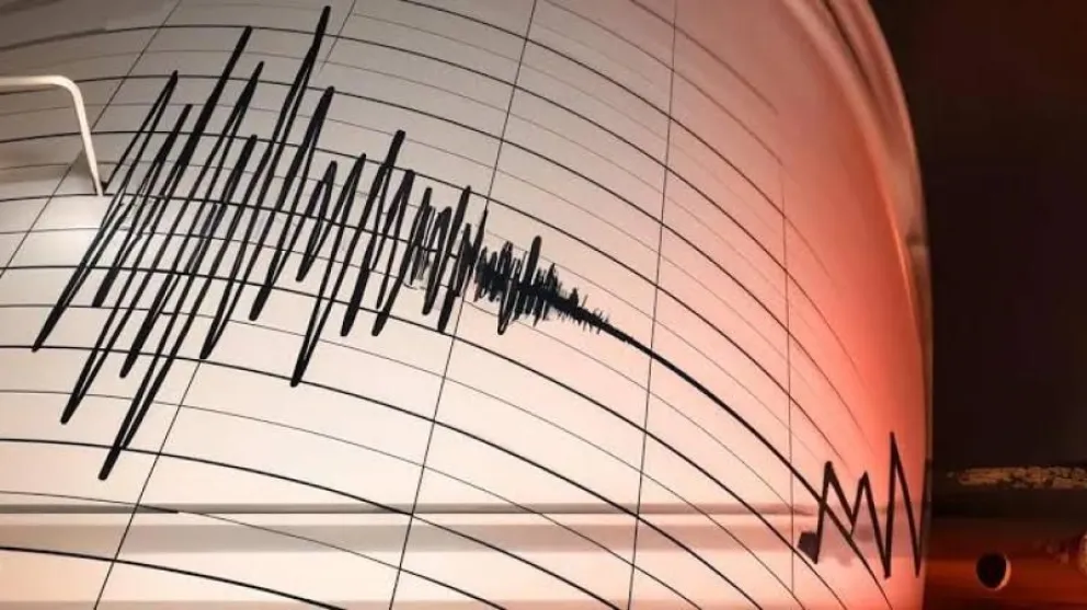 El registro de un sismógrafo. Foto: Antena 2