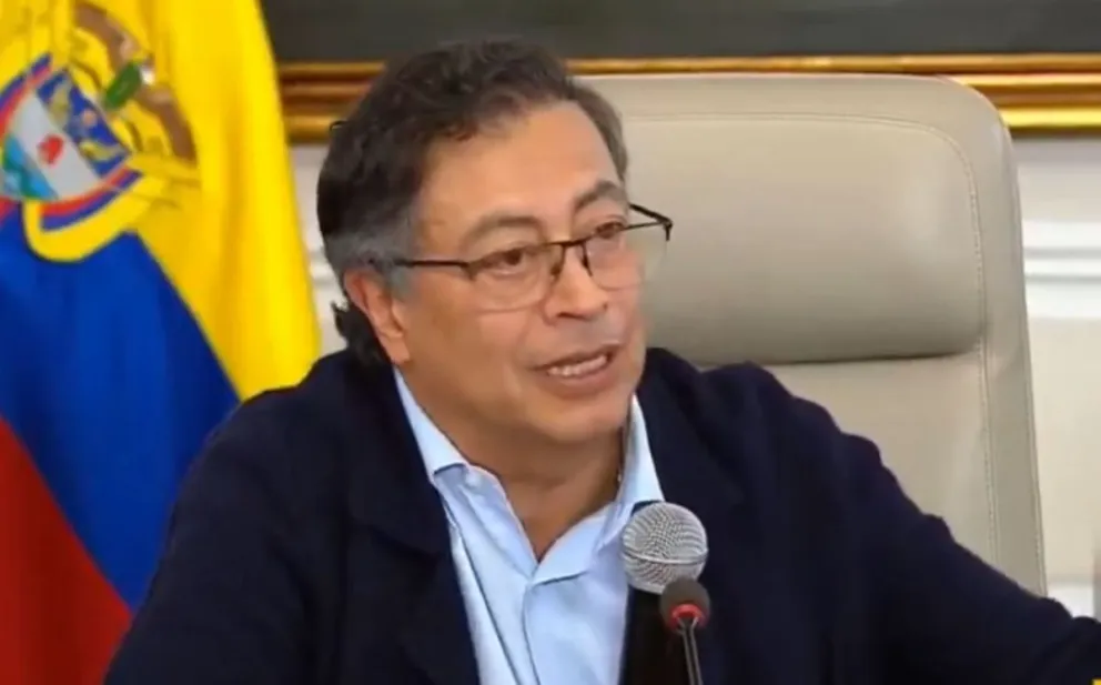 Gustavo Petro durante la última reunión de gabinete. Foto: Captura de video