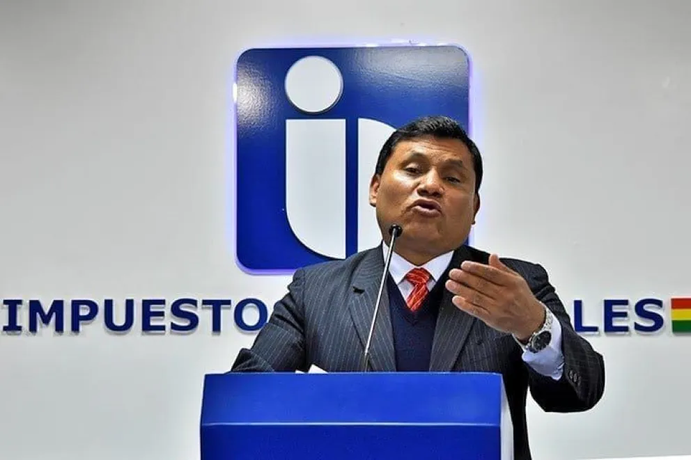 Mario Cazón, presidente del Servicio de Impuestos Nacionales (SIN). Foto: radio Luis de Fuentes