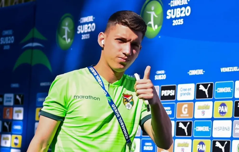 Fabián Pereira, guiardameta que jugó el último torneo Sub-20. Foto: FBF