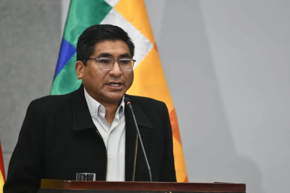 El ministro  saliente de Desarrollo Productivo, Néstor Huanca, este miércoles. Foto: APG