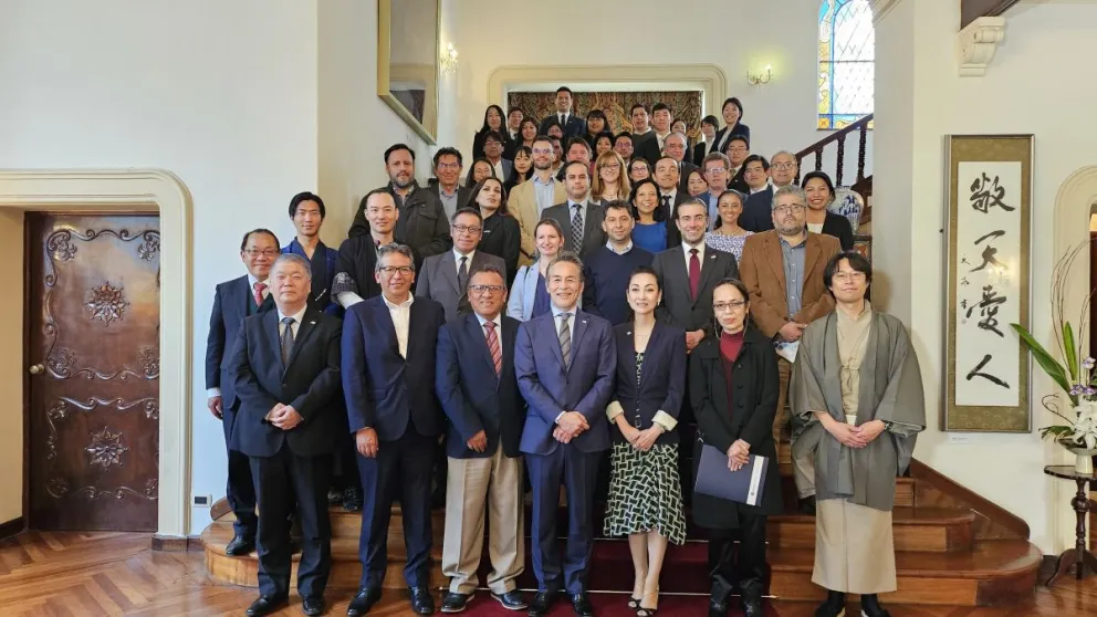El encuentro para celebrar los 65 años de la cooperación japonesa en Bolivia. Foto: Embajada de Japón en Bolivia. 