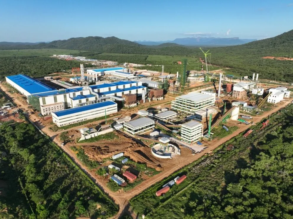 La nueva industria del hierro está emplazada en Puerto Suárez, en Santa Cruz. Foto: ABI / ESM