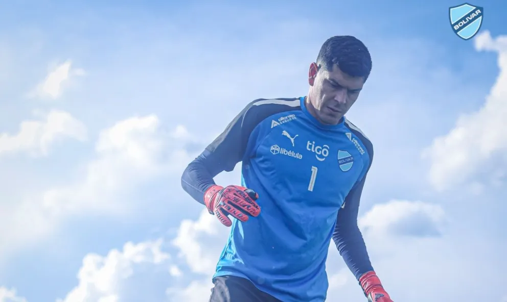 Lampe en una práctica pasada. Foto: Club Bolívar.