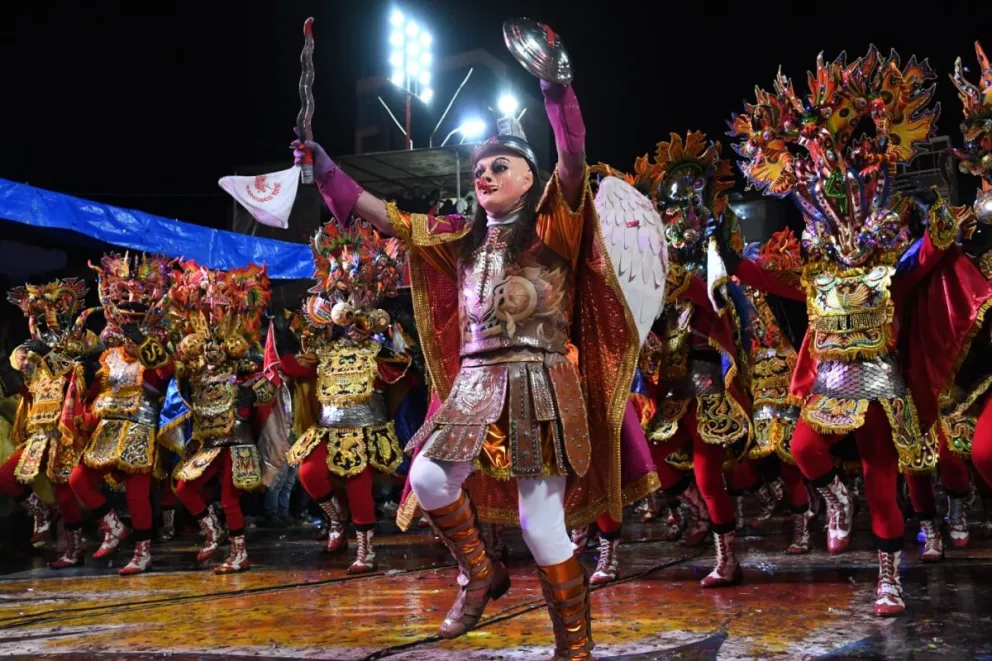 Diablos en el carnaval de Oruro. FOTO: ABI