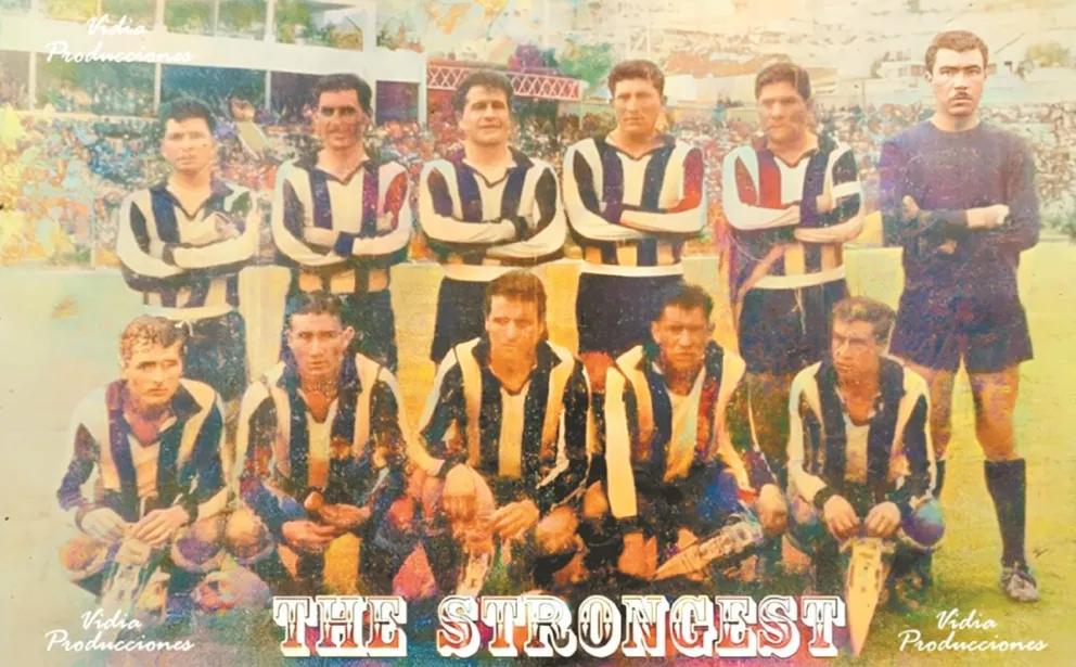 El equipo atigrado que jugó el 14 de febrero de 1965 ante Boca. Foto: Colección Julio Mamani.
