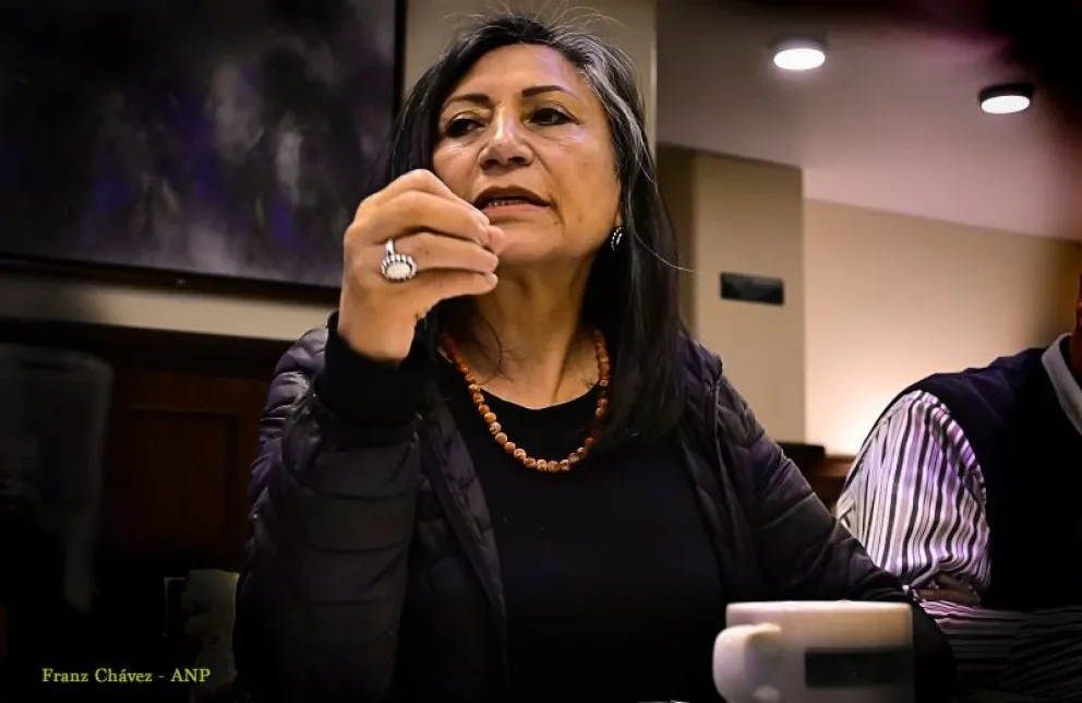Zulema Alanes, presidenta de la ANPB. Foto: Franz Chávez / ANP