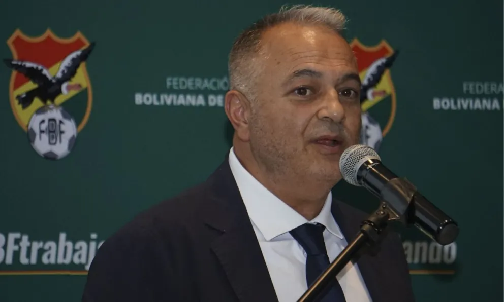 Fernando Costa Sarmiento, presidente de la Federación Boliviana de Fútbol. Foto: APG
