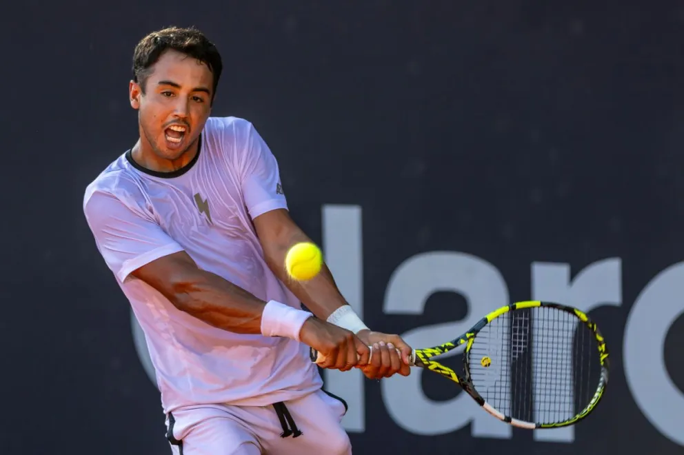 Dellien durante su partido con Darderi. Foto: Río Open.