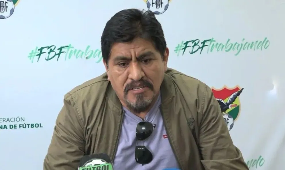 Limbert Cardozo, preseidente de la Comisión Electoral de la Federación Boliviana de Fútbol. Foto: Sports 360