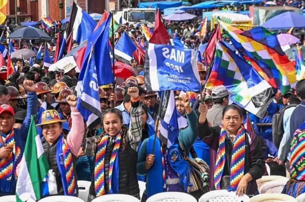 Militantes "arcistas" del MAS en una imagen de archivo. Foto: RRSS