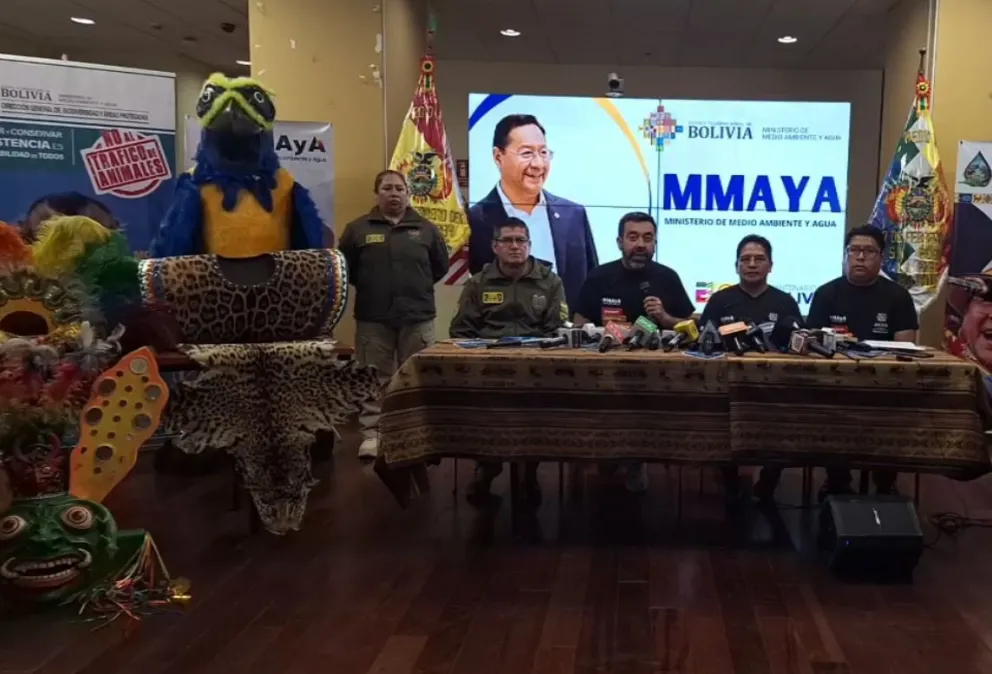 El ministro de Medio Ambiente, Álvaro Ruiz, durante la conferencia de este miércoles. Foto: Captura de video