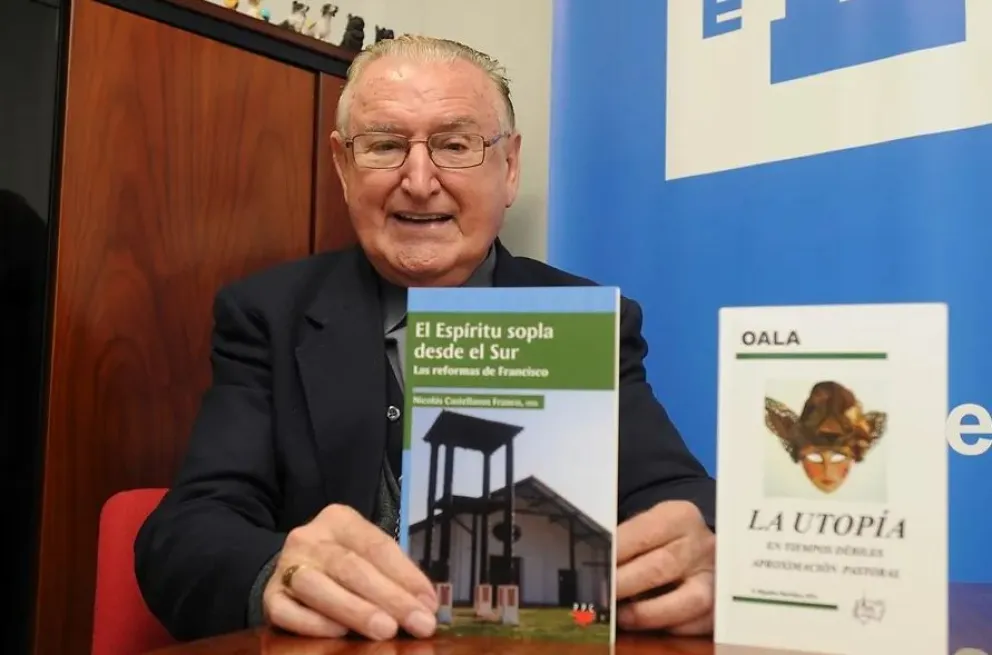  El religioso español Nicolás Castellanos, obispo emérito de Palencia y premio Príncipe de Asturias de la Concordia 1998. Foto: EFE