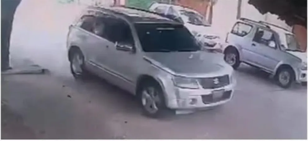 El vehículo usado en el asesinado del capitán Aldunate, en Santa Cruz