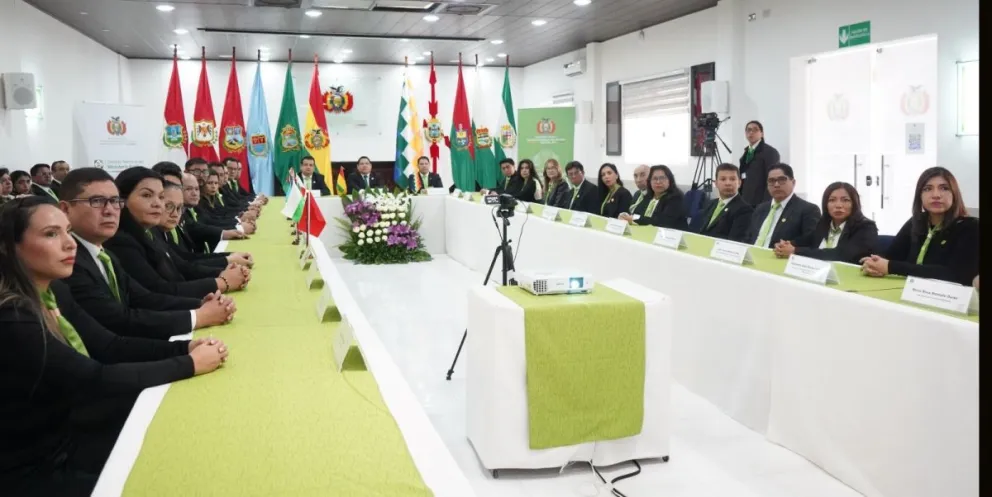 Reunión de fiscales departamentales organizada en Sucre. Foto: Fiscalía General.