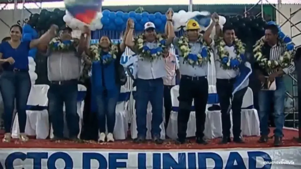 Luis Arce en el acto en Beni.   FOTO: ABI