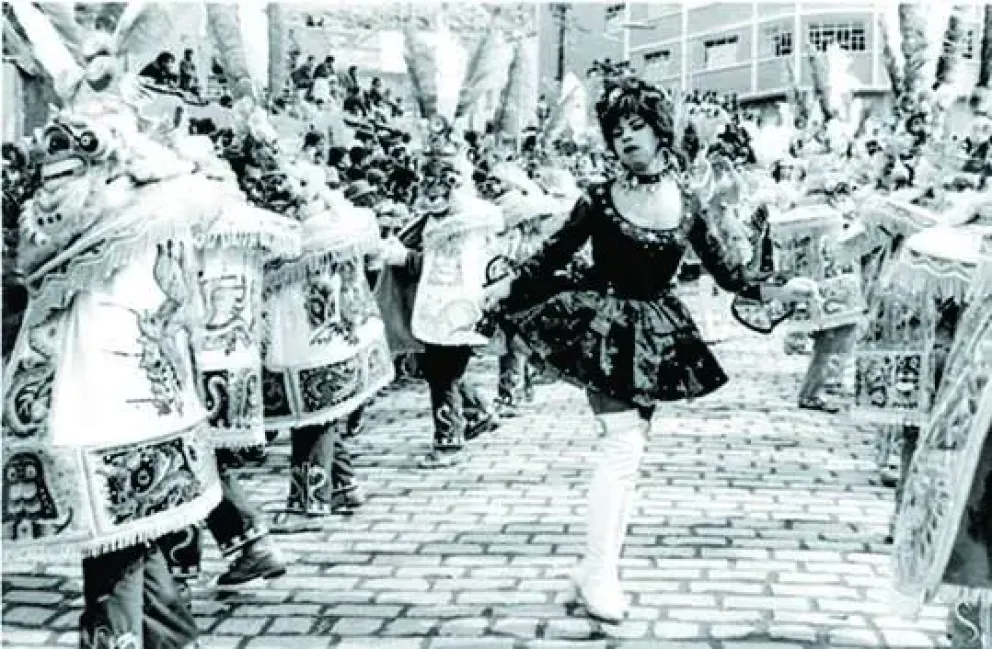 Ofelia en el Carnaval de Oruro. FOTO: Diversa