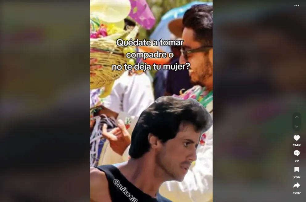 Uno de los videos en Tik Tok. 