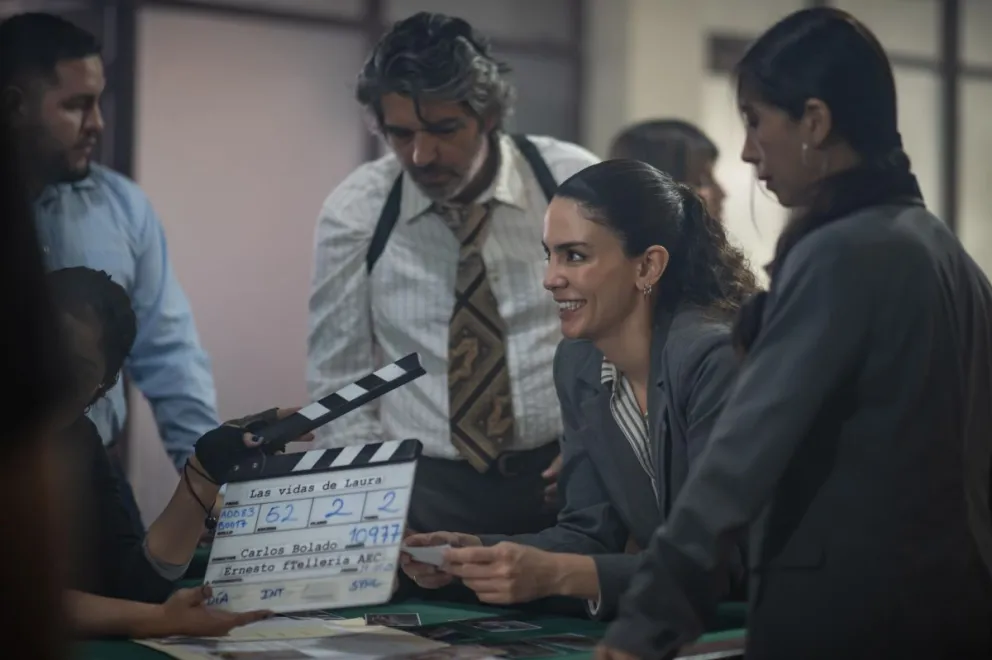 Un momento del rodaje. FOTO: Carla Ortiz