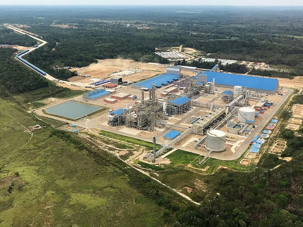 Vista aérea de la Planta de Amoniaco y Urea. FOTO: Ministerio de Hidrocarburos