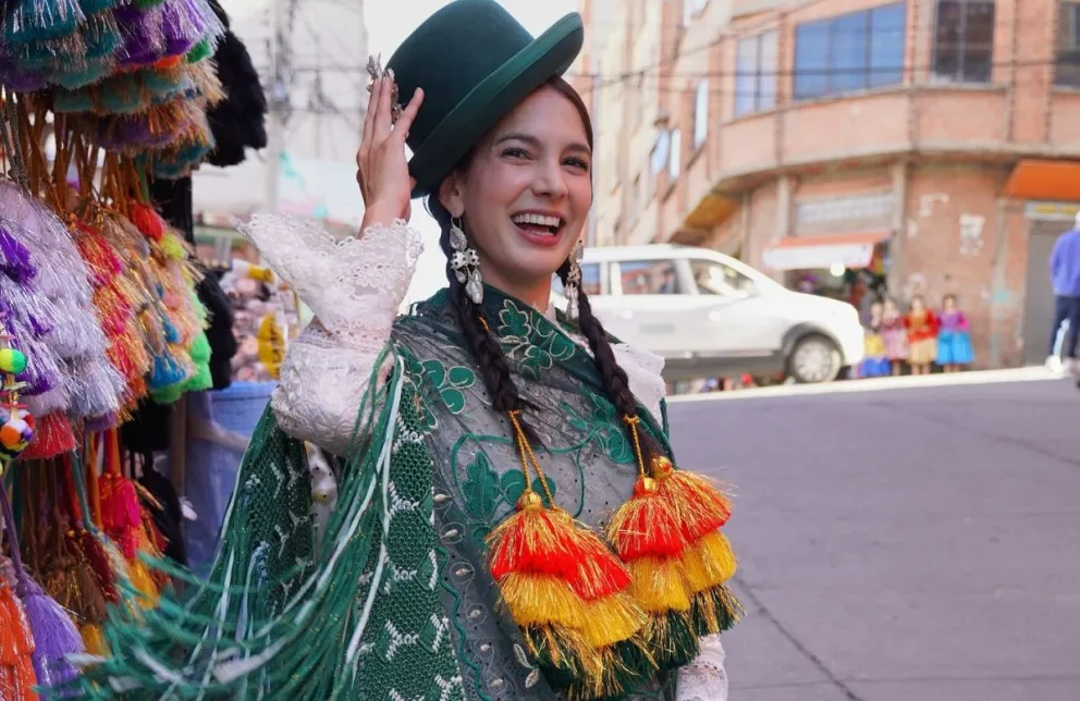La youtuber y modelo venezolana en La Paz. Fotos: Redes de Ary Tenorio