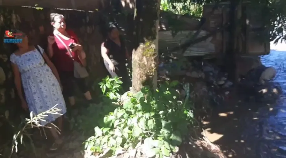 Los vecinos de la zona que reclaman atención. Foto; Captura de video