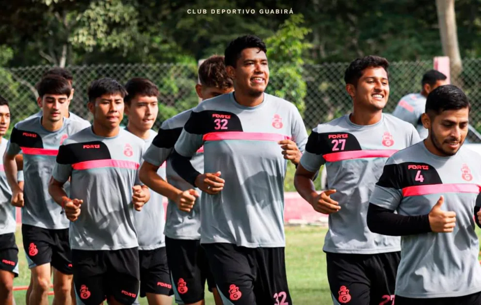 Entrenamiento de los jugadores del cuadro de Montero. Foto: Club Guabirá.