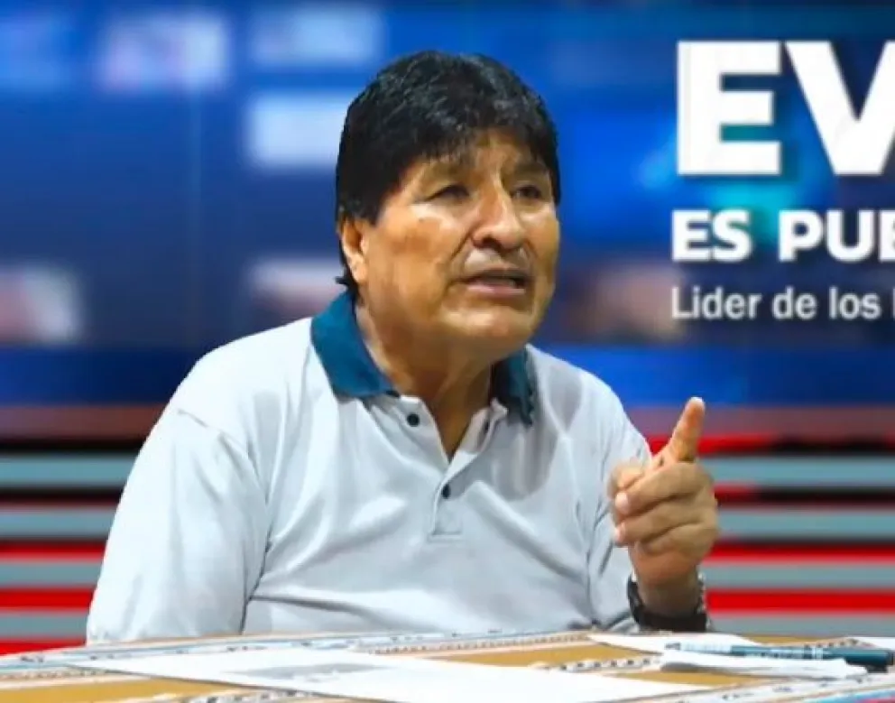 Morales, en su programa en RKC, este domingo. Foto: Captura de video 