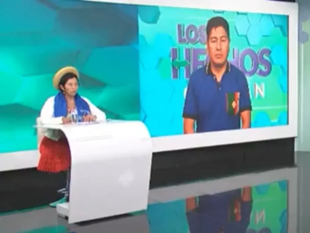 Los dirigentes del MAS en entrevista.    Foto: Captura Bolivia TV