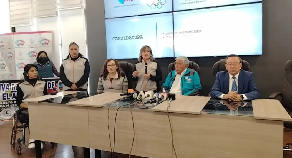 La conferencia de prensa que hubo este lunes por la mañana. Foto: Captura de pantalla.