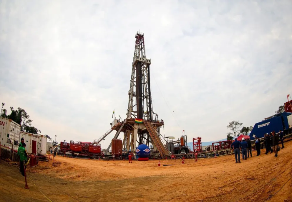 El pozo Mayaya Centro-X1  en el municipio de Alto Beni, La Paz. Foto Abi